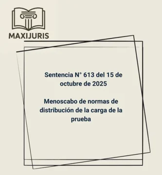Sentencia N° 613 del 15 de octubre de 2025