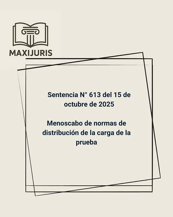 Sentencia N° 613  del 15 de octubre de 2025