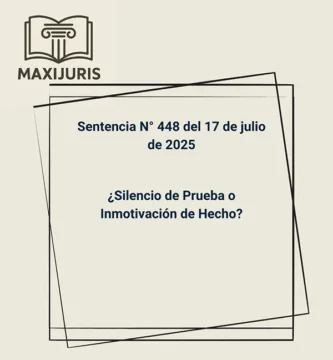 Sentencia N° 448 del 17 de julio de 2025 - ¿Silencio de Prueba o Inmotivación de Hecho?