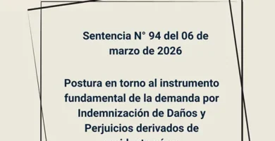 Sentencia N° 94 del 06 de marzo de 2026 - Postura en torno al instrumento fundamental de la demanda por Indemnización de Daños y Perjuicios derivados de accidente aéreo