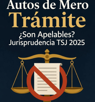 Autos de Mero Trámite en Venezuela: ¿Son Apelables? Última Jurisprudencia del TSJ 2025